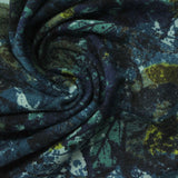 Blue Abstract Jersey Knit, Polyester — photo 3