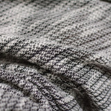 Black Marl French Terry, Poly-Cotton — photo 3
