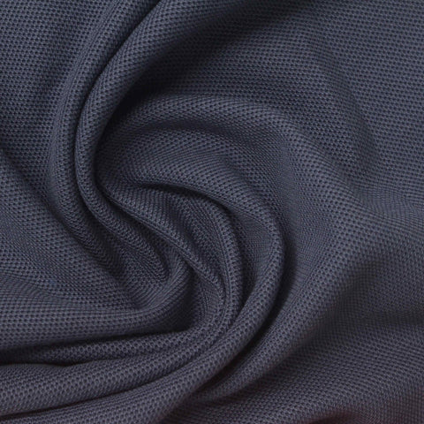 100% Cotton Piqué Knit Fabric, 200 gsm, 160 cm — Navy