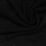 Black Marl Jersey Knit, Polyester — photo 3