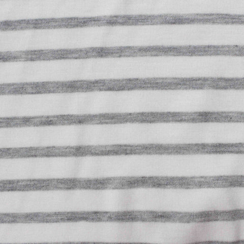 Grey Horizontal-Stripe Knit, Viscose, 189 gsm