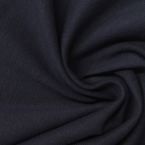 100% Cotton Jersey Knit Fabric, 251 gsm, 140 cm — Navy
