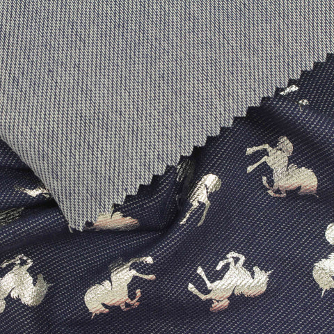 Silver Unicorn Denim, Cotton-Poly