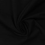 Cotton Polyester Interlock Knit Fabric, 170 gsm, 133 cm — Black — photo 3
