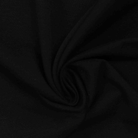 Cotton Polyester Interlock Knit Fabric, 170 gsm, 133 cm — Black