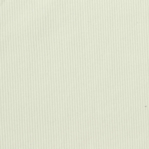 Cotton Stretch Rib Knit Fabric, 280 gsm, 130 cm — White