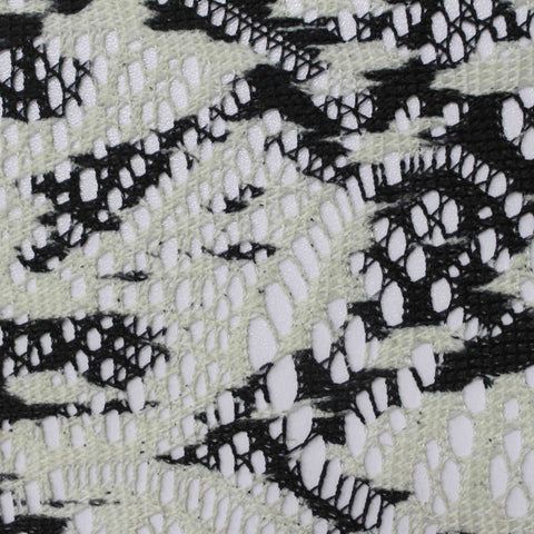 Animal Print 100% Polyester Warp Knit Fabric, 90 gsm, 160 cm — White