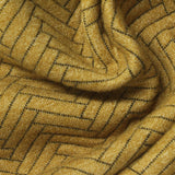 Mustard Herringbone Jacquard, Poly-Cotton — photo 3