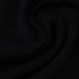 Cotton Polyester Stretch French Terry Fabric, 243 gsm, 170 cm — Black — photo 3