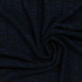 Dark Blue Marl Rib Knit, Viscose-Poly — photo 3