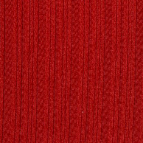 Tencel Lyocell Stretch Rib Knit Fabric, 300 gsm, 142 cm — Red