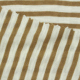 Brown Stripes Rib Knit, Cotton-Poly — photo 3