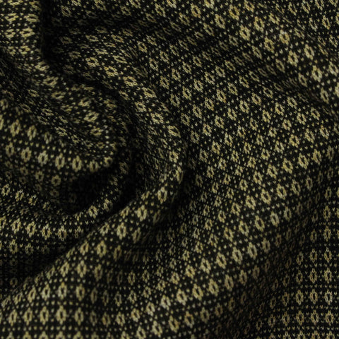 Gold Diamond Ponte Knit, Poly-Viscose