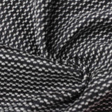 Jacquard Chunky Knit Fabric, 400 gsm, 160 cm — Black — photo 3