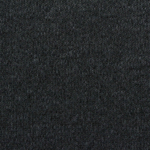 Dark Grey Marl Interlock Knit, Polyester, 180 gsm, 155 cm