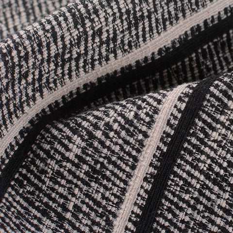 Marled Black Stripes Jacquard, Acrylic-Poly