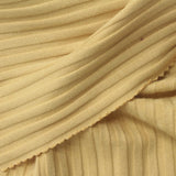 Viscose Stretch Rib Knit Fabric, 315 gsm, 130 cm — Khaki — photo 3