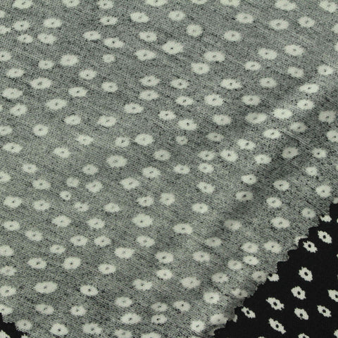 Jacquard Polyester Stretch Jersey Knit Fabric, 180 gsm, 172 cm — Black