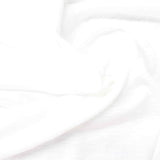 Slub 100% Polyester Jersey Knit Fabric, 150 gsm — White — photo 3