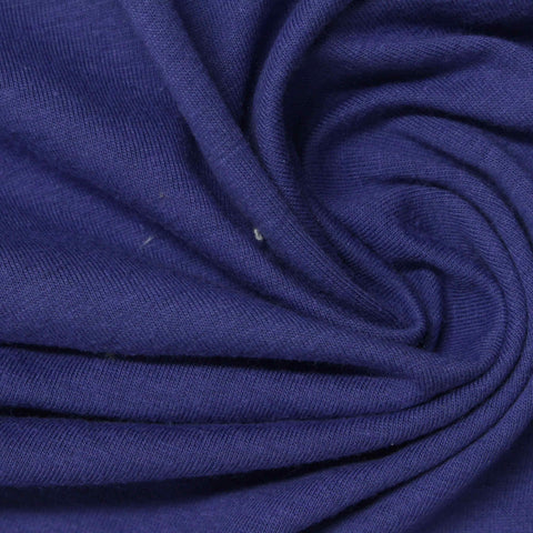 Polyester Cotton Jersey Knit Fabric, 145 gsm, 190 cm — Navy