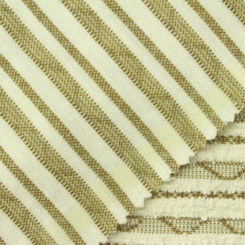 Cream Zigzag Bouclé, Poly-Cotton