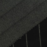 Black Vertical-Stripe Jacquard, Viscose-Poly — photo 3