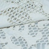 White Abstract Knit, Polyester — photo 3