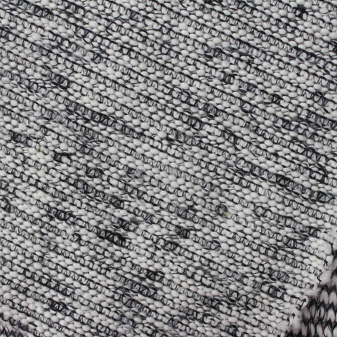 Black Marl Chunky Knit, Cotton-Poly, 306 gsm