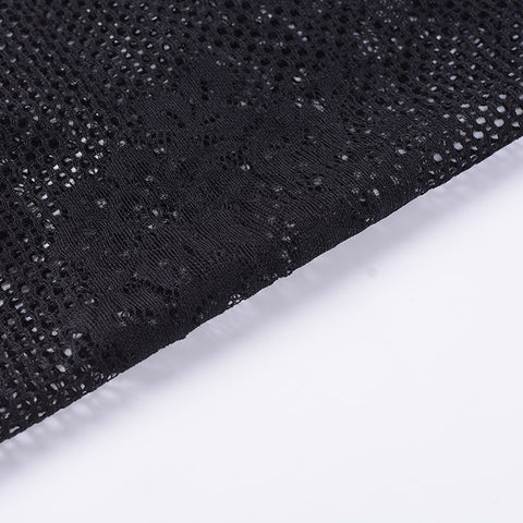 Black Floral Lace, Nylon, 108 gsm