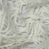 Cream Floral Knit, Polyester — photo 3