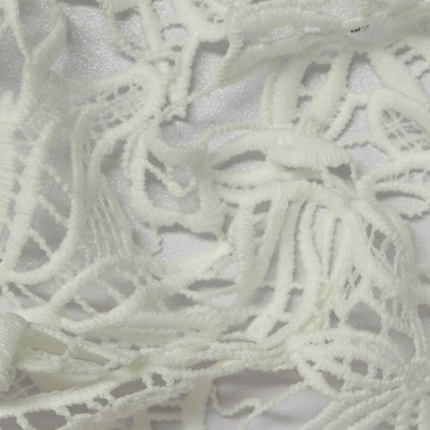 Cream Floral Knit, Polyester