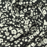 Off-White Floral Woven, Viscose — photo 3