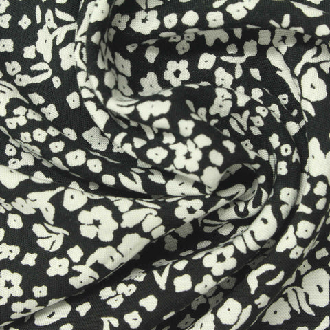 Off-White Floral Woven, Viscose