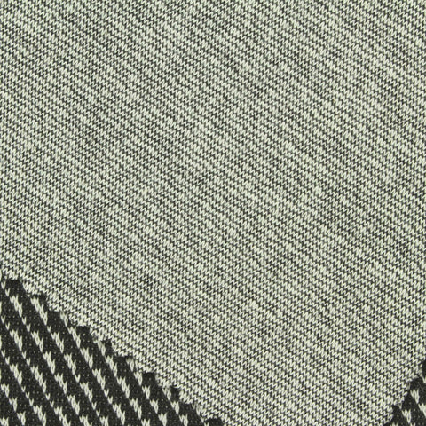 Black Houndstooth Jacquard, Poly-Cotton, 190 gsm
