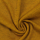Mustard Marl Rib Knit, Polyester — photo 3