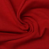 Brushed Cotton Polyester French Terry Fabric, 198 gsm, 165 cm — Red — photo 3