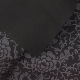Dark Grey Floral Jacquard, Poly-Viscose, 230 gsm — photo 3