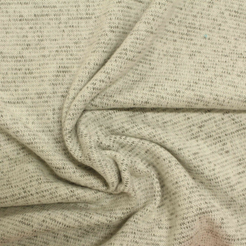 Dark Grey Marl Chunky Knit, Viscose-Poly, 201 gsm