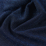 Jacquard Nylon Metallic Stretch Knit Fabric, 217 gsm, 148 cm — Black — photo 3