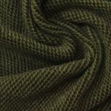 Brushed 100% Polyester Chunky Knit Fabric, 245 gsm, 150 cm — Green — photo 3
