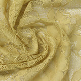Yellow Floral Lace, Nylon — photo 3