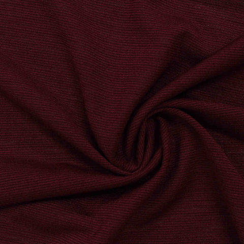 Burgundy Marl Jersey Knit, Polyester, 115 gsm