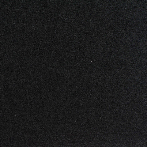 Brushed Polyester Viscose Knit Fabric, 350 gsm — Black