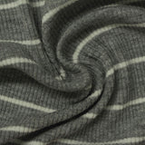 Grey Horizontal-Stripe Rib Knit — photo 3