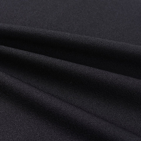 100% Polyester Woven Fabric, 221 gsm, 148 cm — Black