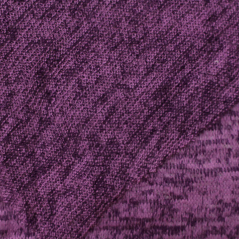Purple Marl Chunky Knit, Viscose-Poly, 170 gsm
