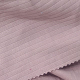 Cotton Stretch Rib Knit Fabric, 218 gsm, 160 cm — Pink — photo 3