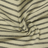 Black Horizontal-Stripe Woven, Cotton-Poly — photo 3