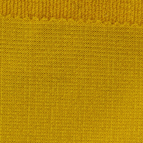 Polyester Stretch Rib Knit Fabric, 430 gsm, 140 cm — Yellow