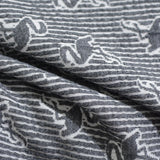 Jacquard 100% Polyester Knit Fabric, 260 gsm, 150 cm — Grey — photo 3